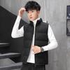 Autumn And Winter Korean Jacket Men's Stand Collar Down Cotton Jacket Leisure Waistcoat Thick Vest
