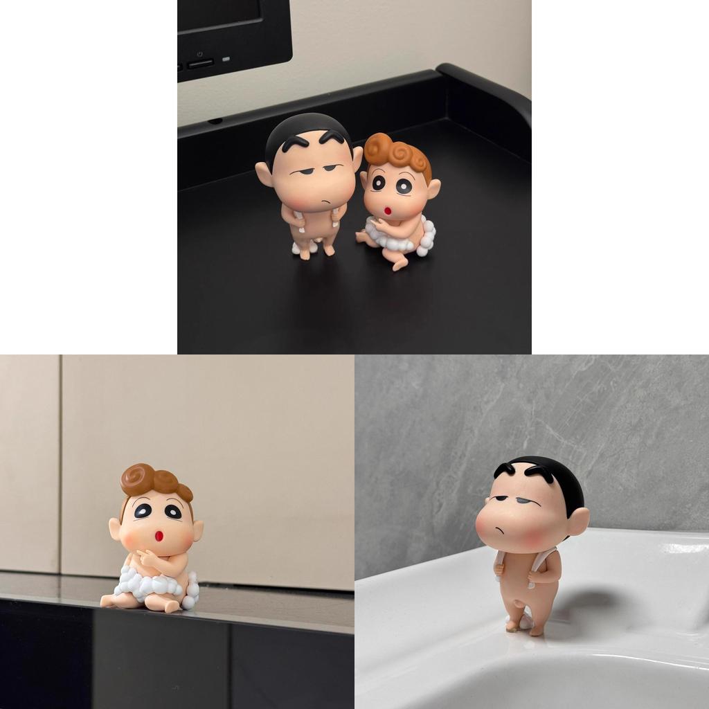 Crayon Shin Chan Bath Toy Figurine With Eco Pvc Material For Bathroom Decor And Gift