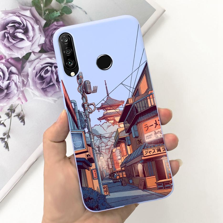 For Huawei P30 Lite Case Cute Fashion Carton Cover Soft Silicone Phone Case For Huawei P30 Pro P 30 Lite P30Lite Back Cover Bags