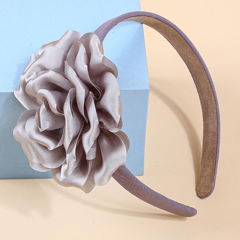 Modische Blumenstirnbänder für Frauen Stoff Kunststoff Haarreifen Satin Blumenstirnband Frauen Mädchen Kinder Haar-Accessoires