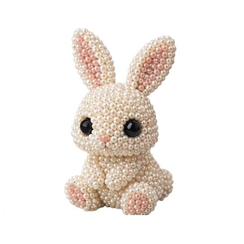 Cute Bead Embroidery Kit with Colorful Beads & Instructions Handmade Jewelry Art Beaded Kit Multi-Purpose for Adults Beginners