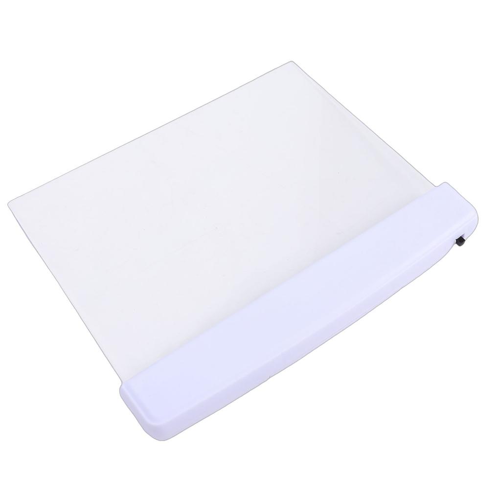 Flat Book Light Night Reading Clear LED Full Page Panel Plate Lamp for Students Book Lovers White