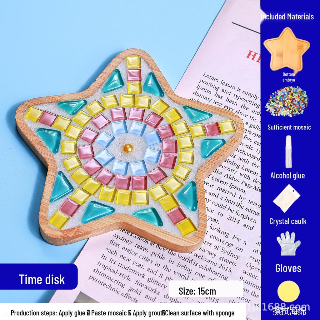 DIY Mosaic Coaster Craft Kit for Kids - Patchwork Creative Art