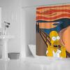 PO01 Shower Curtains for Bathroom Accessories Simpsones Waterproof Shower Curtain Bath Bedrooms the Home Fabric Shade Opaque Pr
