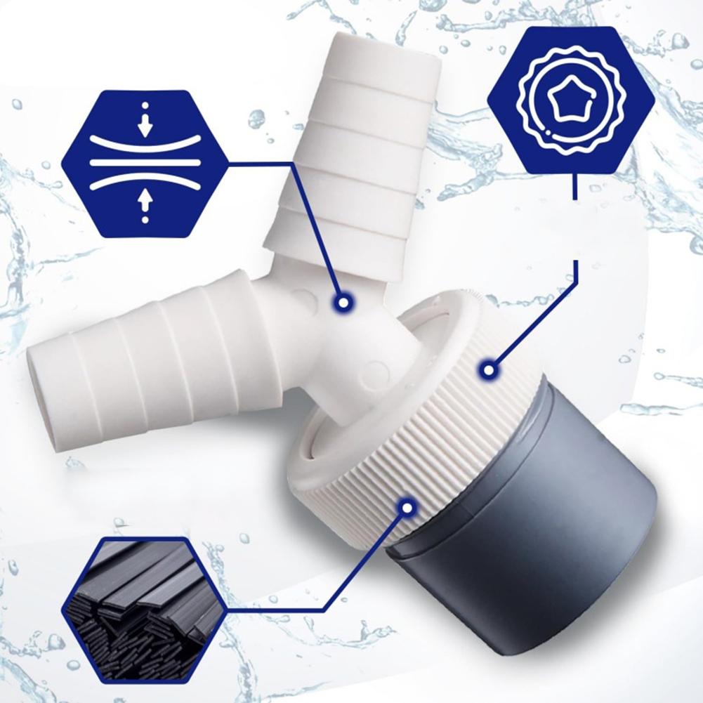 Dishwasher Washing Machine Drain Adapter Double Connection Y-type Three-way Two-in-one Connector Converter 1 1/4 Inch 40 Mm