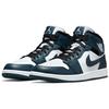 Air Jordan 1 Mid Armory Navy Herren Sneaker Blau Schwarz Weiß 554724-411