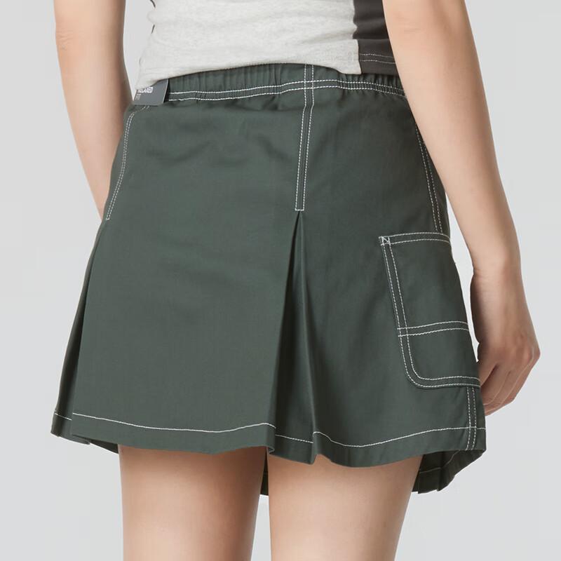 Puma Ss24 Outdoor Fashion Color Block Line Design Comfortable Breathable Trendy Casual Skirt Women Skirts Green 626864-80