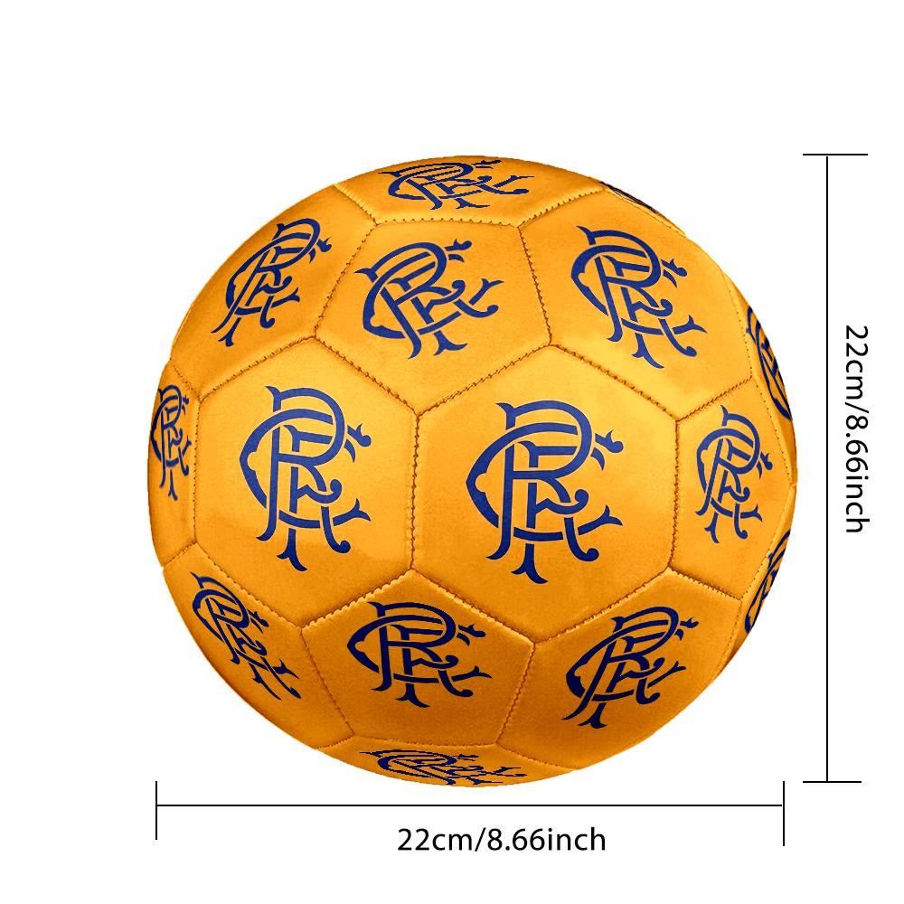 1pc Size 5 Rangers FC Design Soccer Ball - Anti-slip Football for Outdoor Sports Activities, Durable Ball for Game Play
