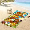 Hey Duggee Custom Name Print Beach Towel, Large Soft Quick Dry Towel for Beach Camping Swimming