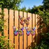 UV Printed Metal Art Butterfly Wall Decor Weather-Resistant Outdoor Use Durable Iron 2D Flat Craftsmanship Craft Hanging Vibrant Colors Easy To Mount