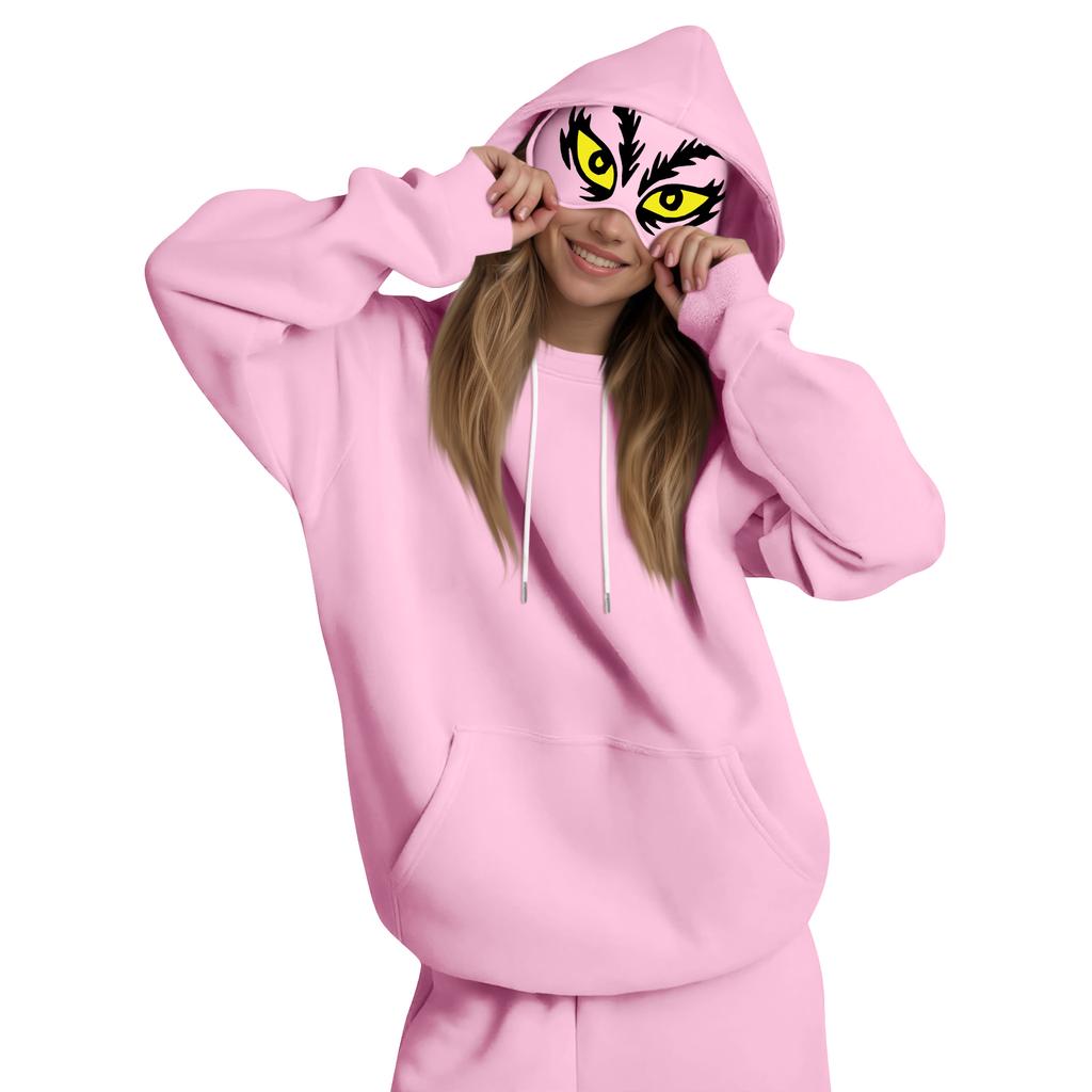 Women's Fashion Women's Lightweight Long Sleeve Pullover With Pockets Preppy Graphic Hoodie