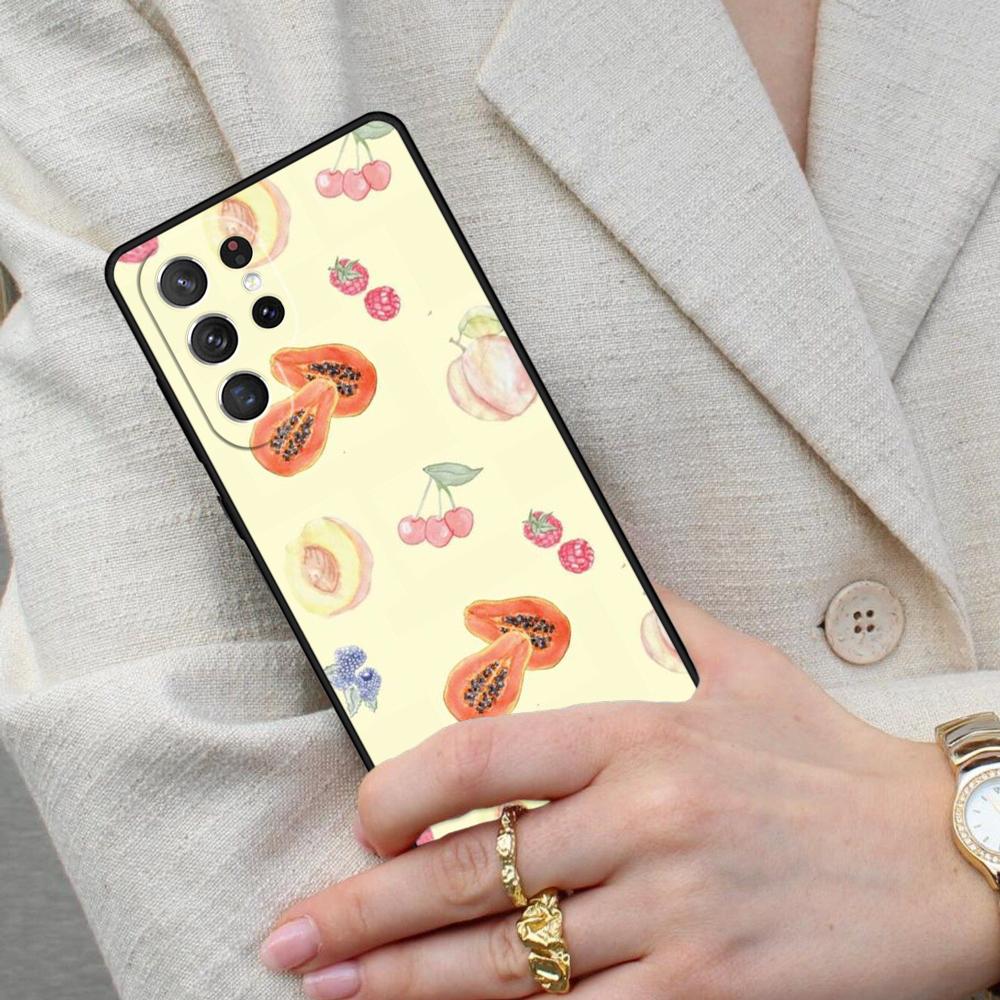 Fruity European Summer Cell Phone Case for Samsung Galaxy S26 Ultra S25 S24 S23 S22 S21 S20 Note10 Cover