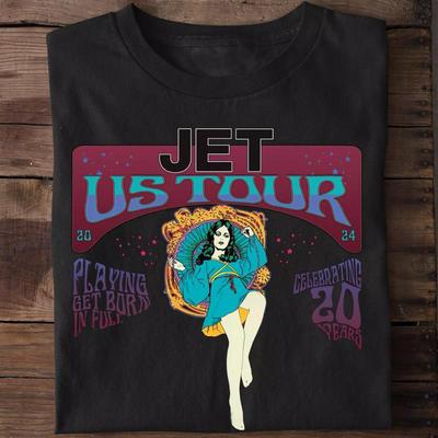 Jet Band Tour 2024 Cotton T Shirt Size S 5Xl