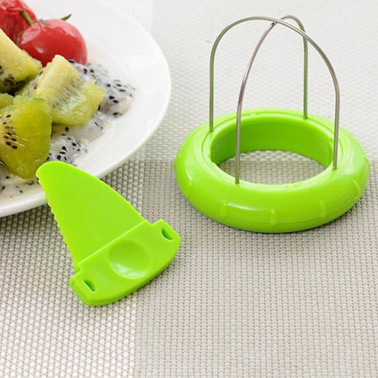 Fruchtschäler Müheloses Kiwi-Fruchtschalenentferner-Werkzeug mit Edelstahlklinge Ergonomischer Griff Multifunktionales Küchengerät