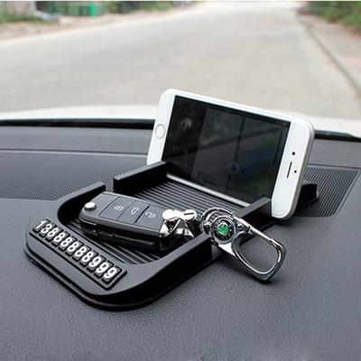 Auto-Armaturenbrett-Antirutschmatte mit Handynummer, Silikagel, rutschfeste Unterlage für Papierhandtücher, GPS, Telefon, Auto, Autozubehör