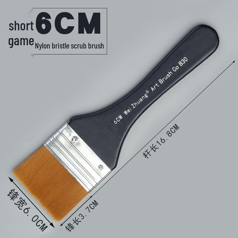 Cross-Border Nylon and Hog Bristle Art Texture Brushes for Oil, Gouache, and Wall Painting