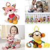 Soft And Colorful Plush Stuffed Toy For Infants With Multiple Textures And Teether For Sensory Play