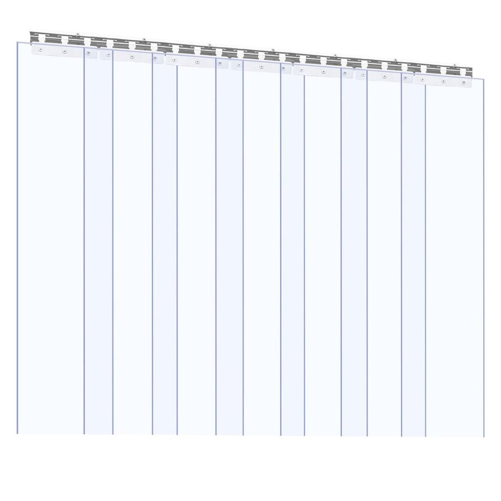 Strip Curtain PVC Door Curtain 42" X 84" Cooler Freezer Clear Plastic