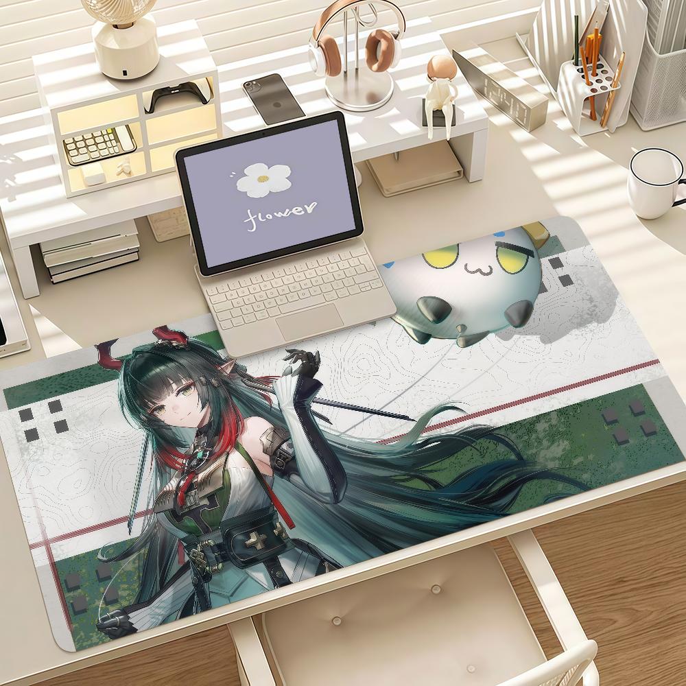 Game Arknights Endfield Zhuang Fangyi Mouse Pad Anti Slip Rubber Edge Locked Thickened Laptop Gaming Desk Mat