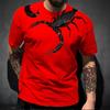 Trendy Hip-Hop Streetwear Cool 3D Print Scorpion Animal T Shirt Short-Sleeved Tee New Fashion Design