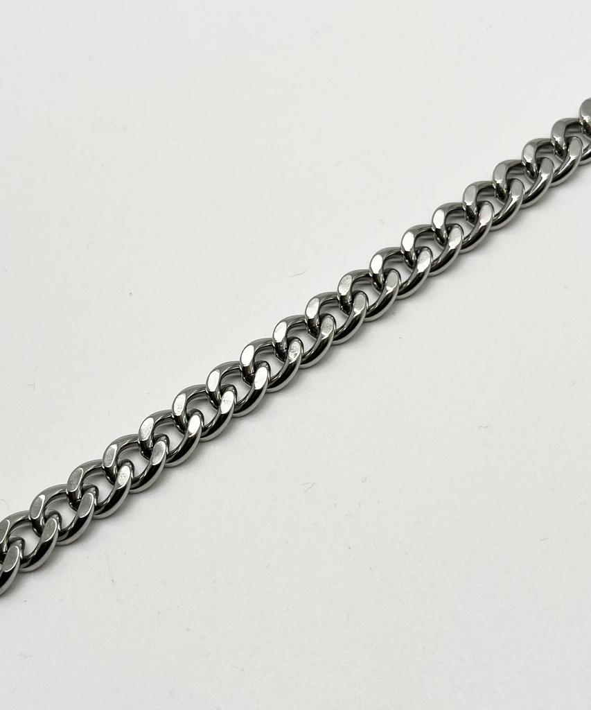 Sexto [Necklace][Surgical Steel] 1202Dc Chain Necklace Silver
