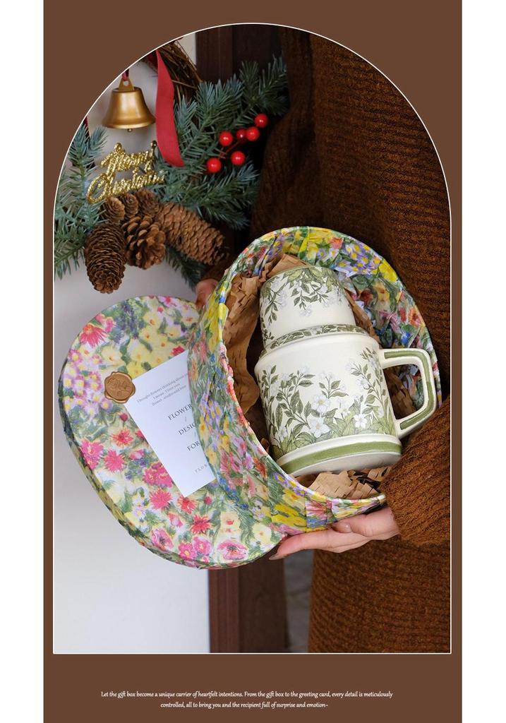 Lily of the Valley Ceramic Kettle & Mug Gift Set for Weddings and Birthdays
