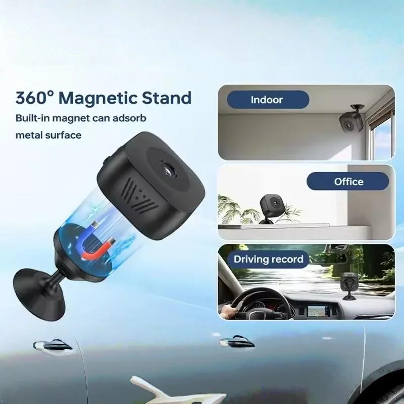 1080P Mini WiFi Camera Indoor Security Magnetic Wireless Cam Surveillance Camera Human Detect Camera Baby Monitor Smart Home