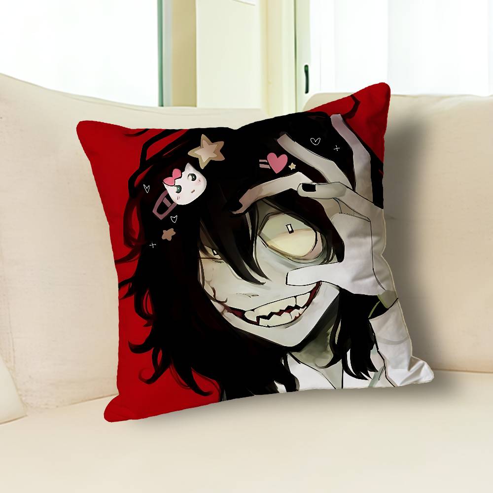 Gruseliger Urbaner Killer J-Jeffs-S Promi-Merchandise All-Match Bedruckte Kissenhülle Sofa Auto Büro Zimmerdekoration Schutz