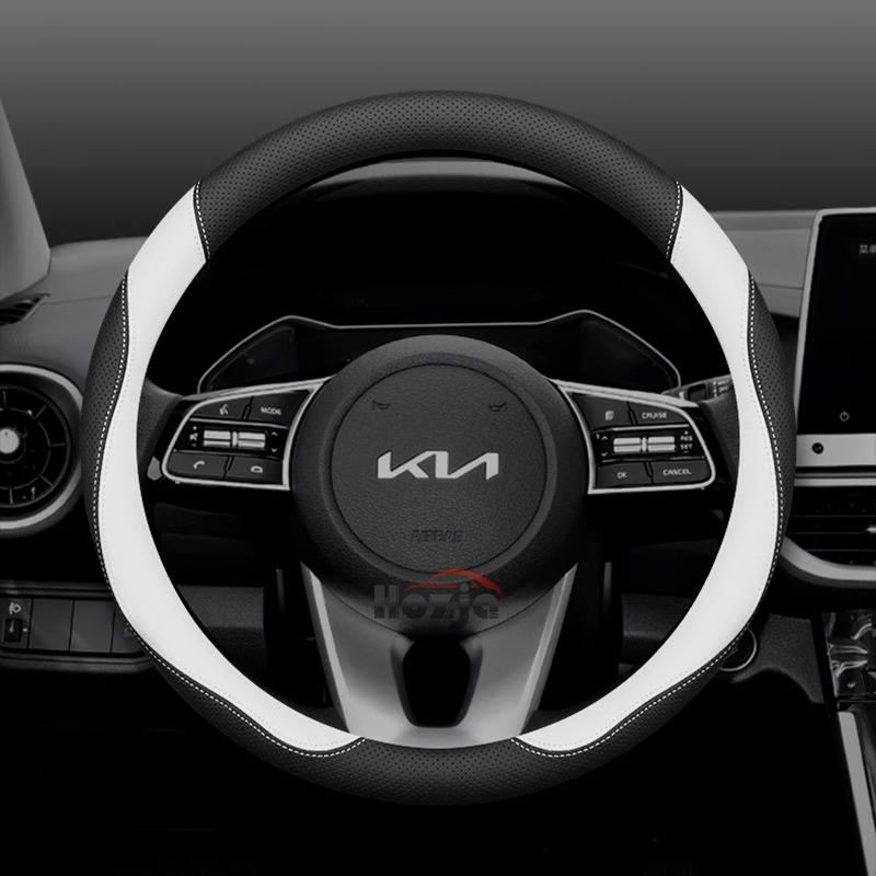 Skórzana Pokrowiec na Kierownicę Samochodową do Kia Sportage Sorento Niro Picanto K5 K3 K4 Xceed Ev9 Ev3 Ev6 Forte 2011 - 2024 2025 2026