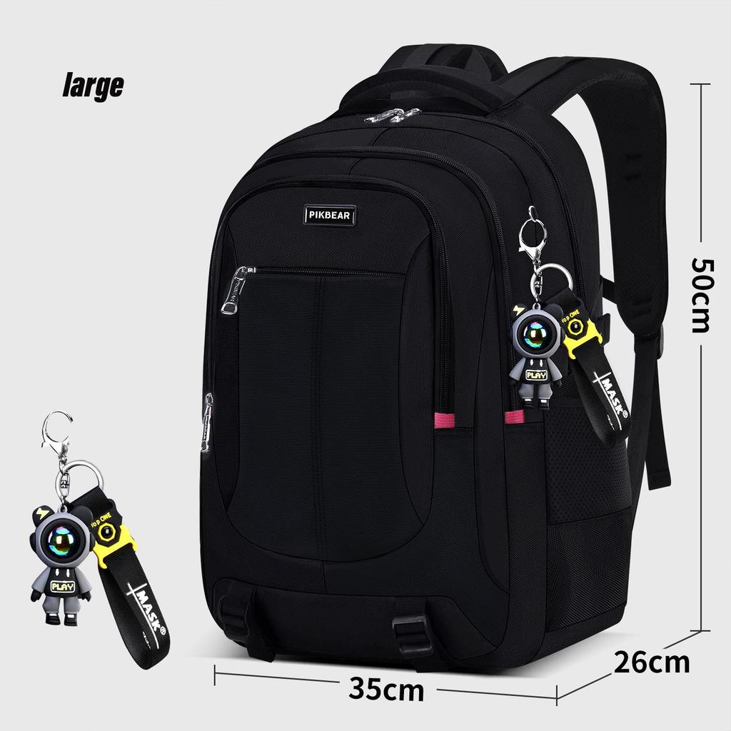 Orthopädischer Herren-Laptop-Rucksack Teenager-Schulranzen Grundschul-Wasserdichte Rucksäcke Studenten-Schultaschen