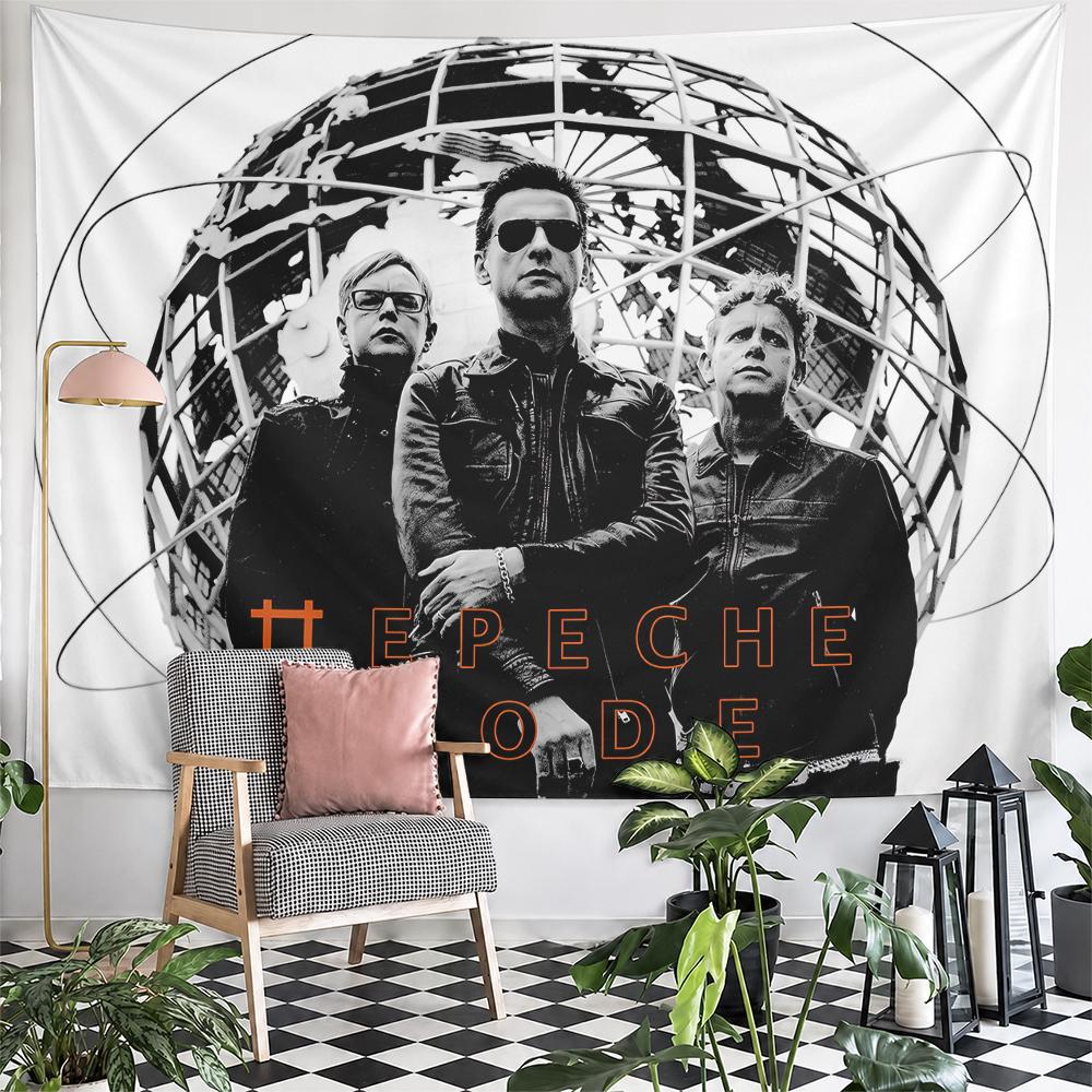 Sweet Band Globe Wire Sphere Portrait Fabric Tapestry, Soft Gray Relaxing Mood, Perfect for Cozy Bedroom Living Room and Hallway Home Decor