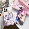 RE REM RAM Emilia Phone Case for iPhone 16 15 14 13 12 11 X XR XS 8 6 Pro Max Plus Mini Clear Colour Printing Pretty Cellphones