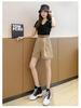 Women's Loose A-line Wide-leg Suit Shorts, Summer 2026 Korean Style Casual Pants