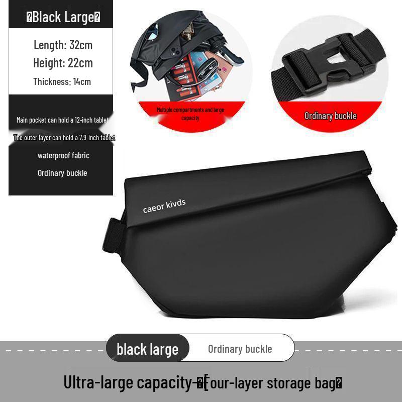 

Men s Trendy Large-Capacity Motorcycle Crossbody Shoulder Bag & Sports Backpack Messenger Bag for Riding