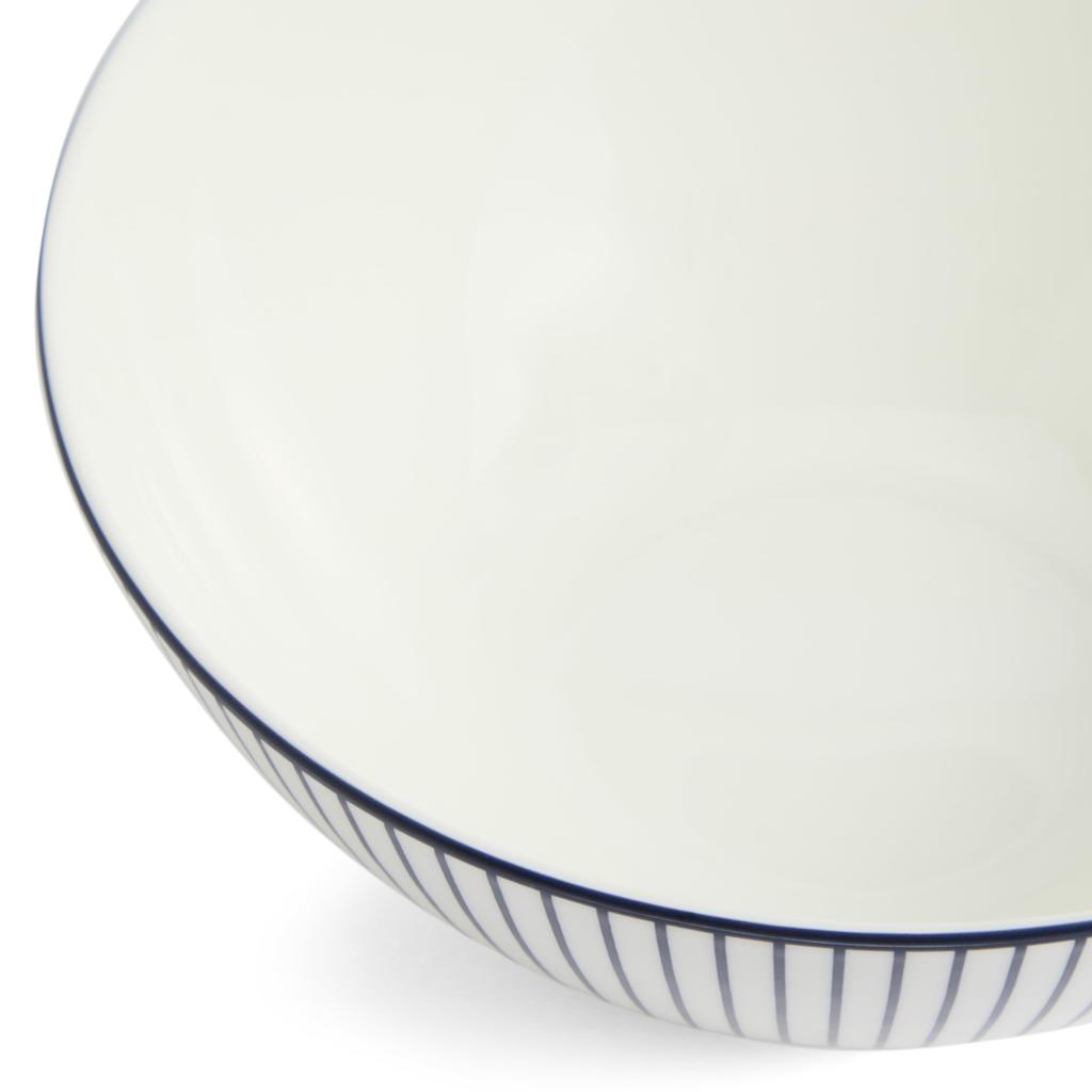 [Officially Imported] Wedgwood Geo Blue Bowl, 16cm, Pinstripe, White, 1079122