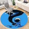 1pc Astronaut Saturn Office Round Area Rug, Under Office Chairs Bedroom Living Room Home Decor, Room Deco