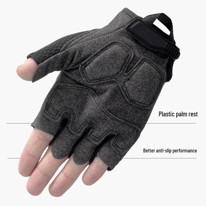 Men's Half-Finger Tactical Gloves: Non-Slip, Multi-Function for Combat, Riding, Outdoor Sports, and Mountaineering