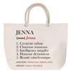Beach Bag - PLANETEE - Jenna - Large Size - Rope Handle - Multicolored Cotton