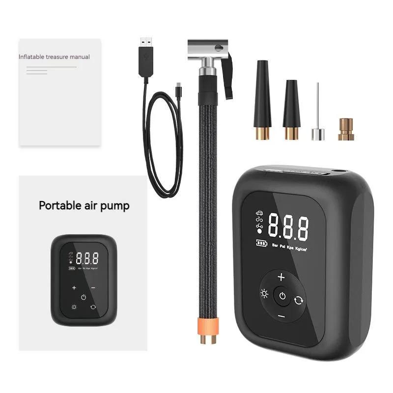 19 Cylinder 65W Portable Car Cordless Inflatable Pump Electric Inflatable Pump Handheld Pump with LED Lights Air Compressor