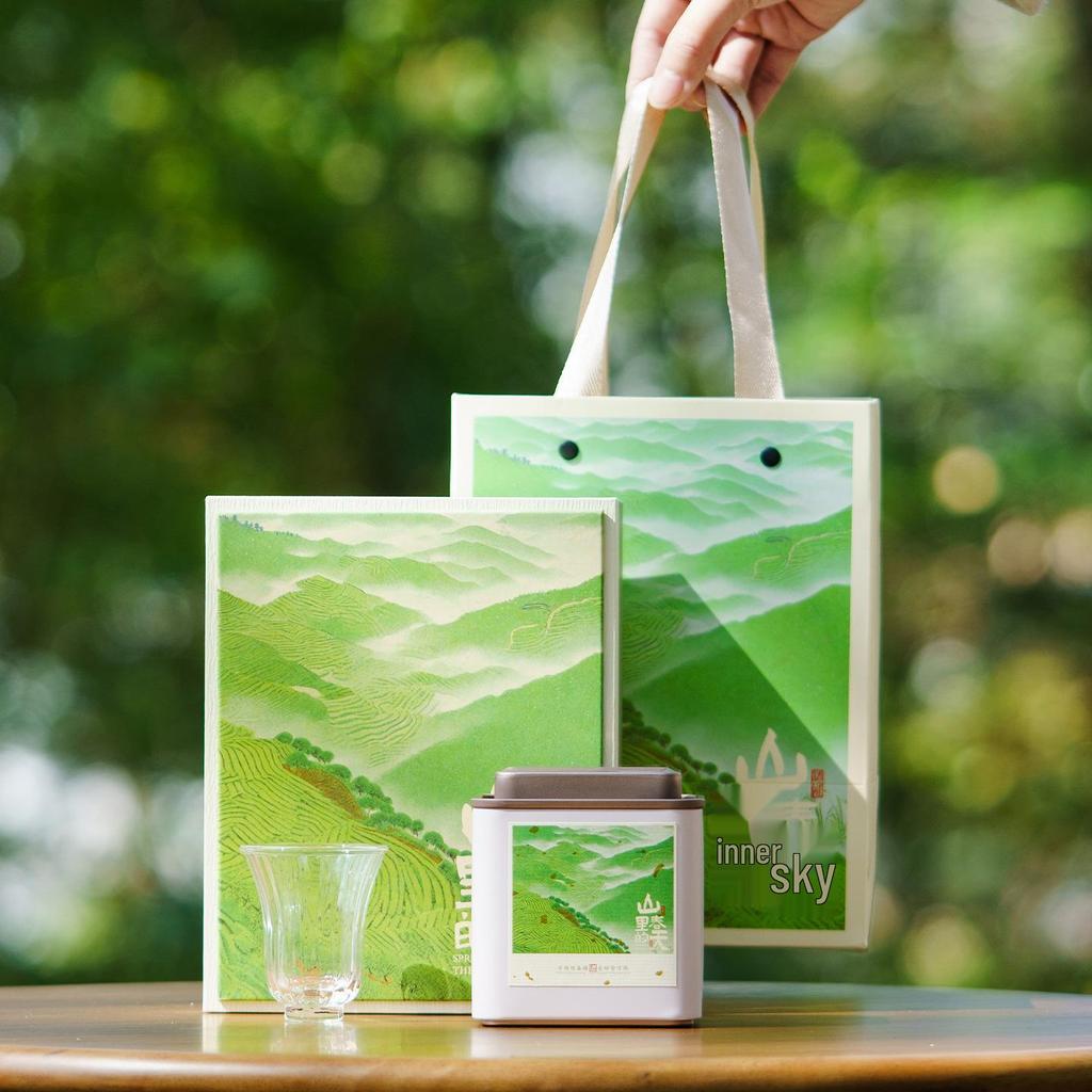 Eco-Friendly Green Tea Gift Box with Longjing, White Tea, Biluochun, Maojian, Cup & Iron