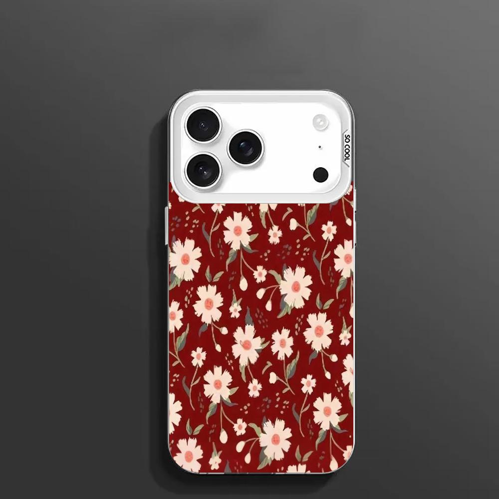 Screen Full of Flowers Phone Case Case for iPhone17 16 15 14 13 12 11 Pro/ Max/Plus Shock-proof Rear Cover Anti-fingerprint