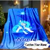 Custom Name Mythic Unicorn Dreams Blanket  Ideal Bedding Blanket Perfect for Travel, Camping, Living Rooms, Offices, Sofas, Fan Christmas gift