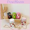 Adorable Mini Strawberry Print Shoulder Bag For Kids Fashionable Fun Everyday Use