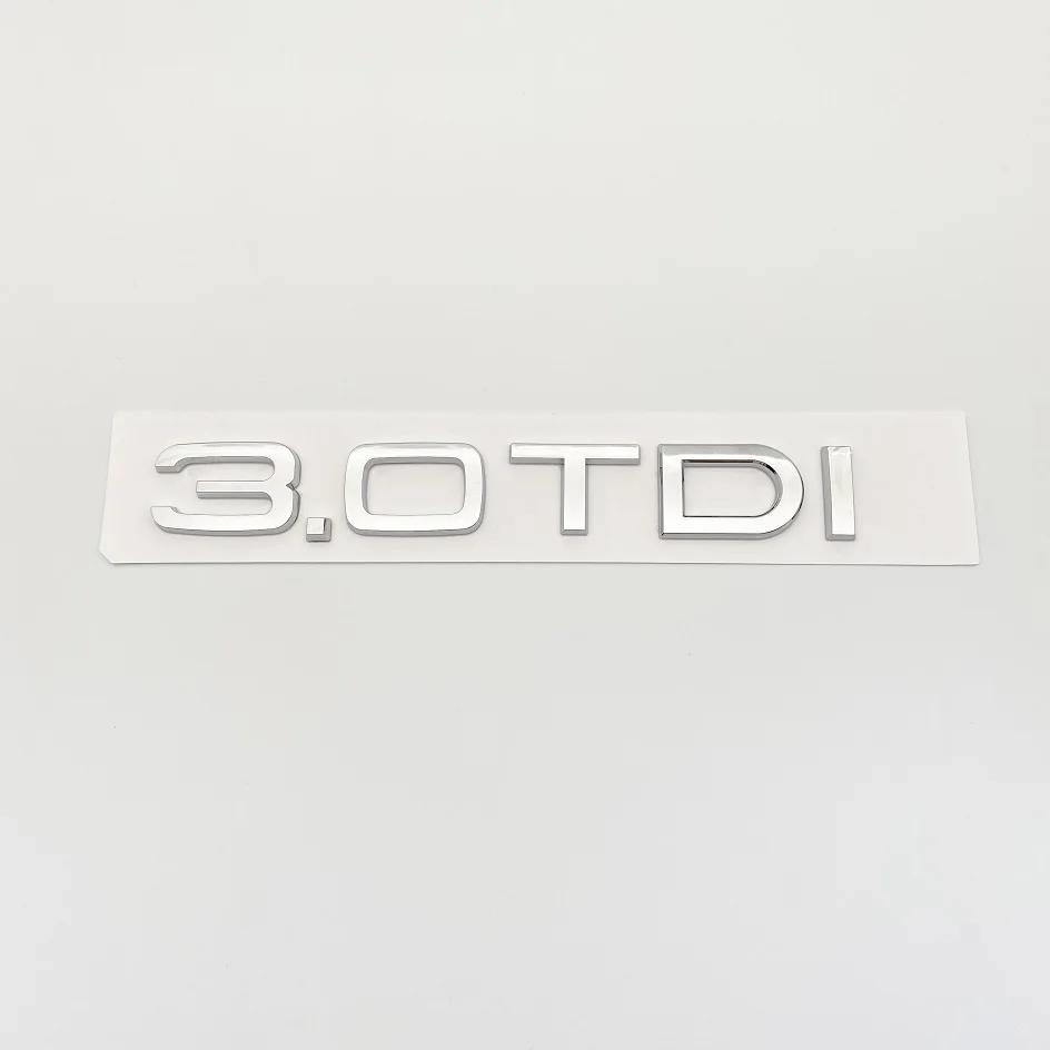 ABS 3D Letters 2.0TDI 2.5TDI 3.0TDI 35TDI 40TDI 45TDI 50TDI Emblem for Audi A1 A3 A4 A5 A6 A7 A8 Q2 Q3 Q5 Q7 Car Trunk Sticker