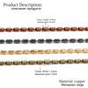 2M/lot 1.5mm Gold Bulk Copper Cylindrical Bead Chain Bamboo Chains For DIY Necklace Bracelet Jewelry Making Supplies