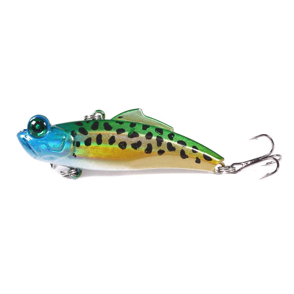 1Pcs 6.5cm/12.5g Fishing Lures Rattle Beads Sinking Chum Swimming VIB Fishing Tackle Fish Body Reflective Mutant Eye Lures VIP Baits