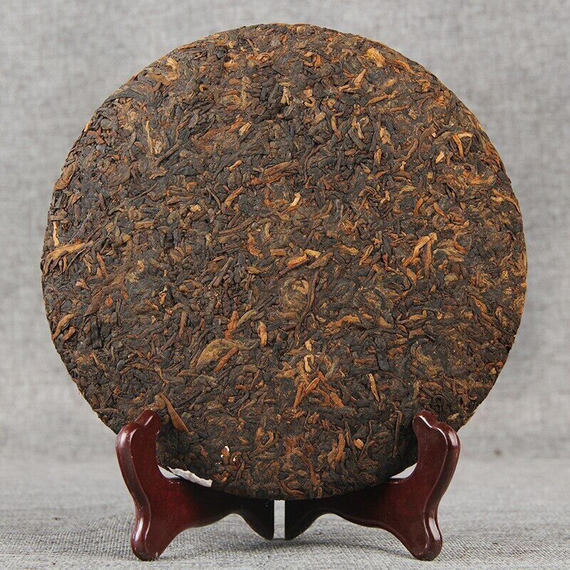 Menghai 2018 Qizi Bing Cha Shu Puer Aged Érett Puer Cake Tribute Pu Erh 357g