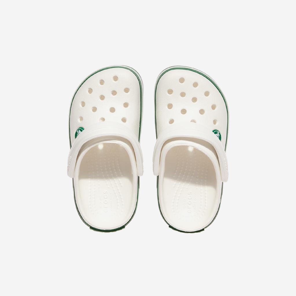Crocs Crocband Clog Toddler [CRS207005-WHITE/GREEN IVY]