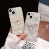 Applicable to Apple 16Promax mobile phone case iPhone17 protective case 15 Epoxy three-dimensional bow 14 anti-drop 12