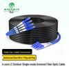 AIENKIS Outdoor Single-Mode Armored Fiber Optic Patch Cord